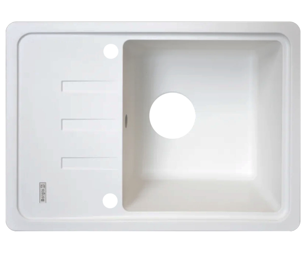 Мийка реверсивна BORGIO  PRC-620X435 WHITE PRC-620X435 WHITE
