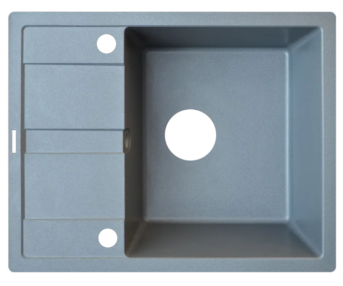 Прямокутна мийка BORGIO  PRC-650X500 GRAY METAL PRC-650X500 GRAY METAL