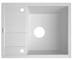 Прямокутна мийка BORGIO  PRC-650X500 WHITE