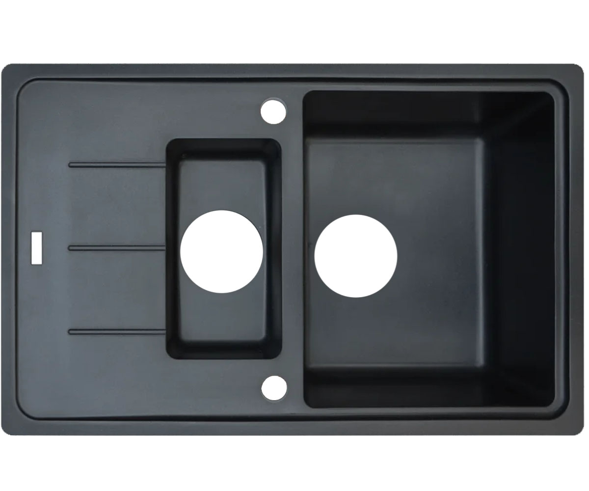 Мийка на півтори чаші BORGIO  PRFC-780X500 BLACK PRFC-780X500 BLACK