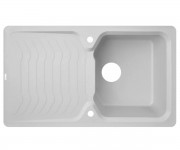 Мийка прямокутна з крилом BORGIO  PRT-860X500 WHITE