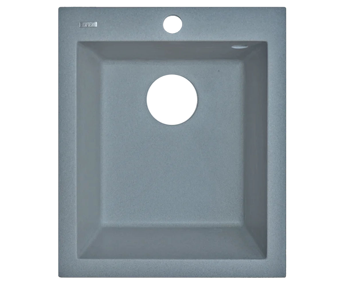 Мийка на стільницю BORGIO  Q-410X500 GRAY METAL Q-410X500 GRAY METAL