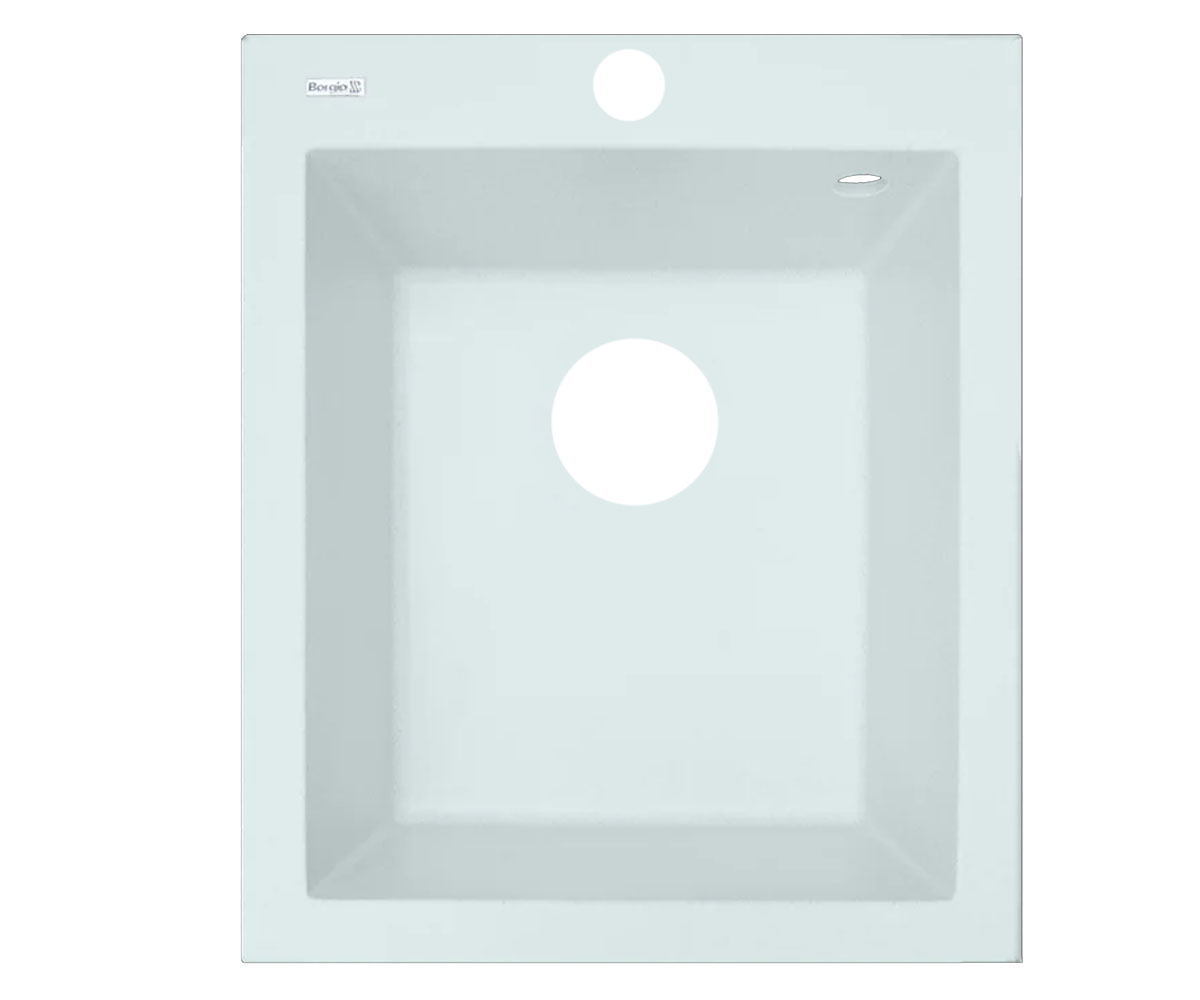 Мийка на стільницю BORGIO  Q-410X500 WHITE Q-410X500 WHITE
