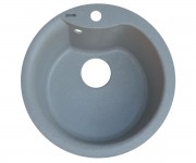 Мийка кругла BORGIO  ROC-490 GRAY METAL