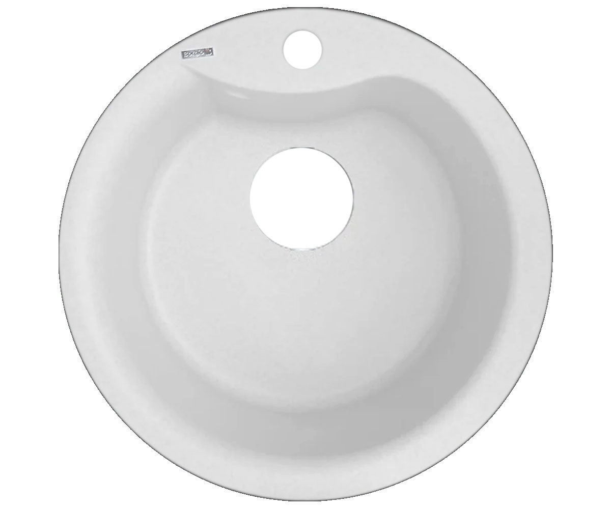 Мойка круглая BORGIO  ROC-490 WHITE ROC-490 WHITE