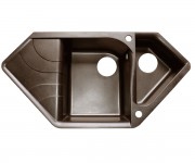 Мийка кутова BORGIO  TRZ-1000X500 BROWN