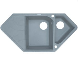 Мойка угловая BORGIO  TRZ-1000X500 GRAY METAL