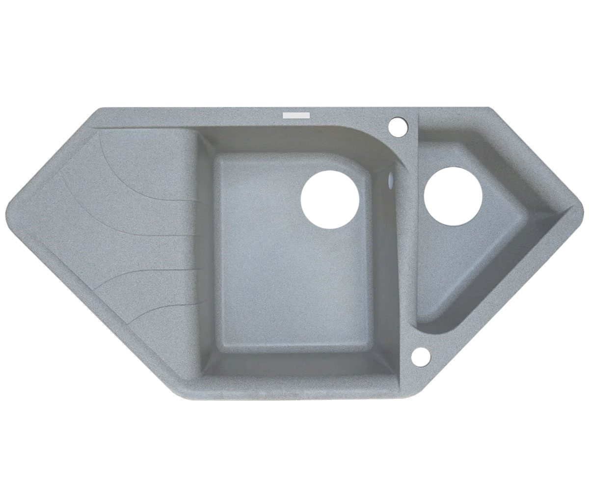 Мийка кутова BORGIO  TRZ-1000X500 GRAY STONE TRZ-1000X500 GRAY STONE