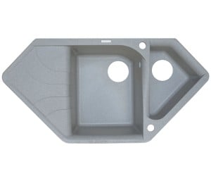 Мойка угловая BORGIO  TRZ-1000X500 GRAY STONE