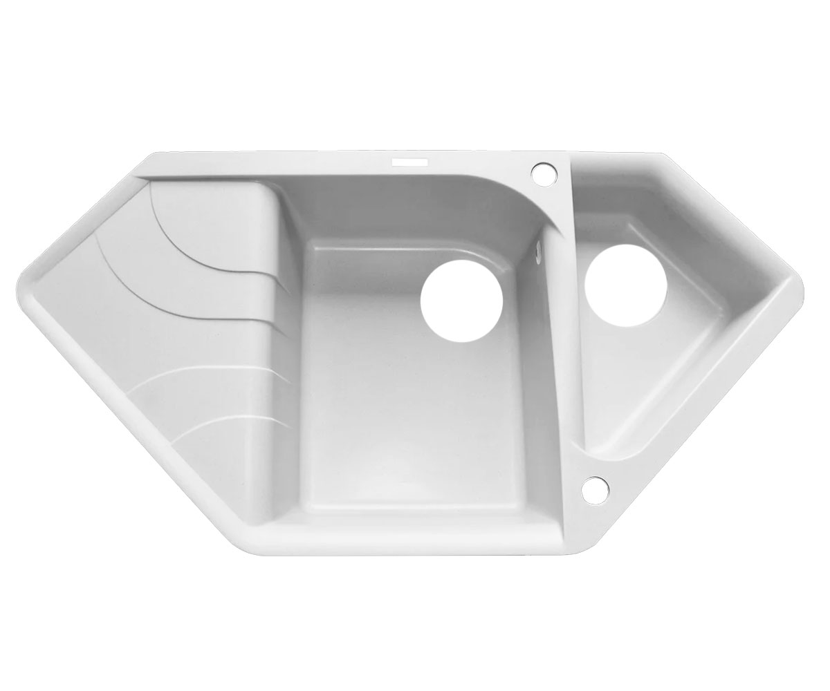 Мийка кутова BORGIO  TRZ-1000X500 WHITE TRZ-1000X500 WHITE