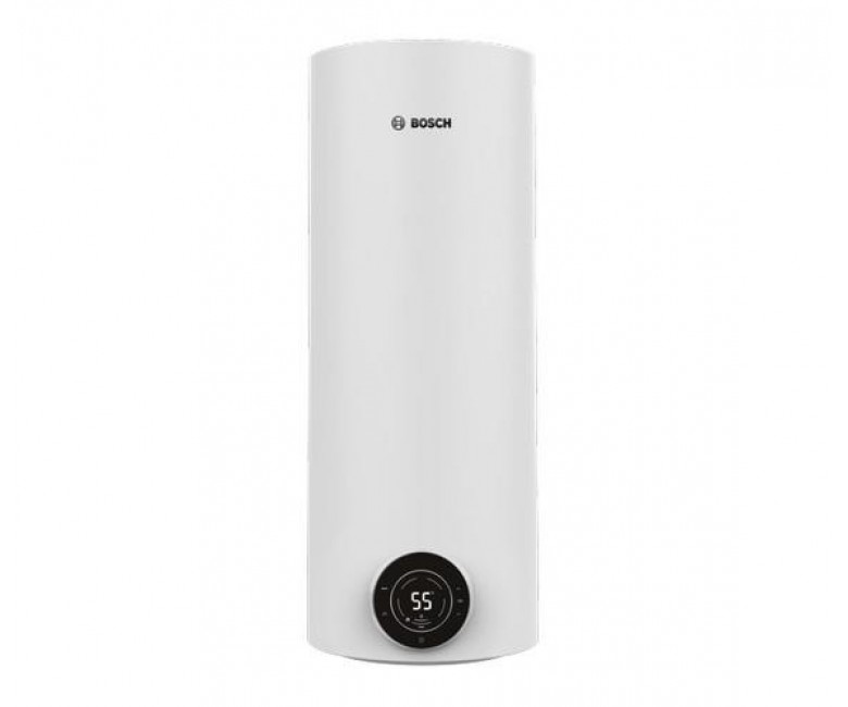 Водонагрівач електр. BOSCH круглий слім Tronic 4000T, 50л, 1,5кВт, сухий тен, вертикальний монтаж, електр. кер-ння, B, білий BOSCH  7736507575 7736507575