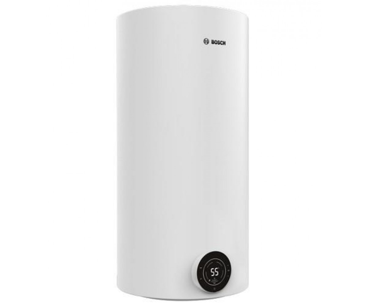 Водонагрівач електр. BOSCH круглий Tronic 4000T, 100л, 2кВт, сухий тен, вертикальний монтаж, електр. кер-ння, B, білий BOSCH  7736507578 7736507578