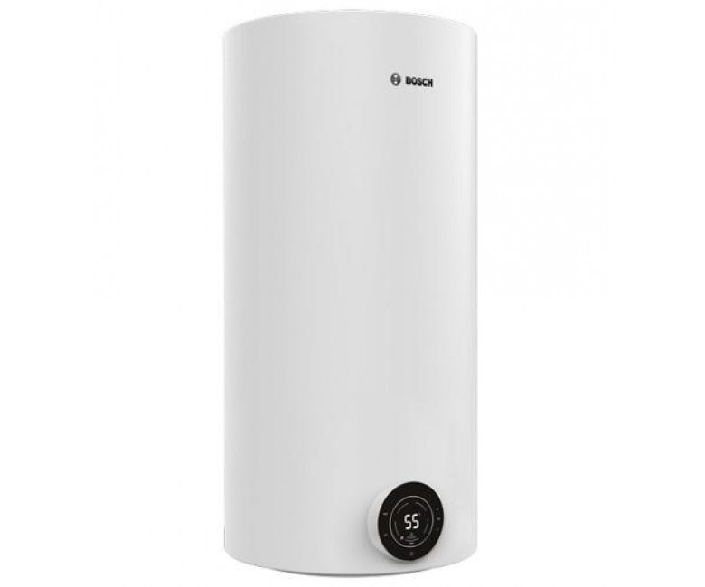 Водонагрівач електр. BOSCH круглий Tronic 4000T, 100л, 2кВт, сухий тен, вертикальний монтаж, електр. кер-ння, B, білий BOSCH  7736507578 7736507578