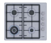 Варильна поверхня Bosch  газова, 60см, чавун, WOK, нерж BOSCH  PBH6C5K90R