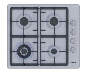 Варильна поверхня Bosch газова, 60см, чавун, WOK, нерж BOSCH  PBH6C5K90R