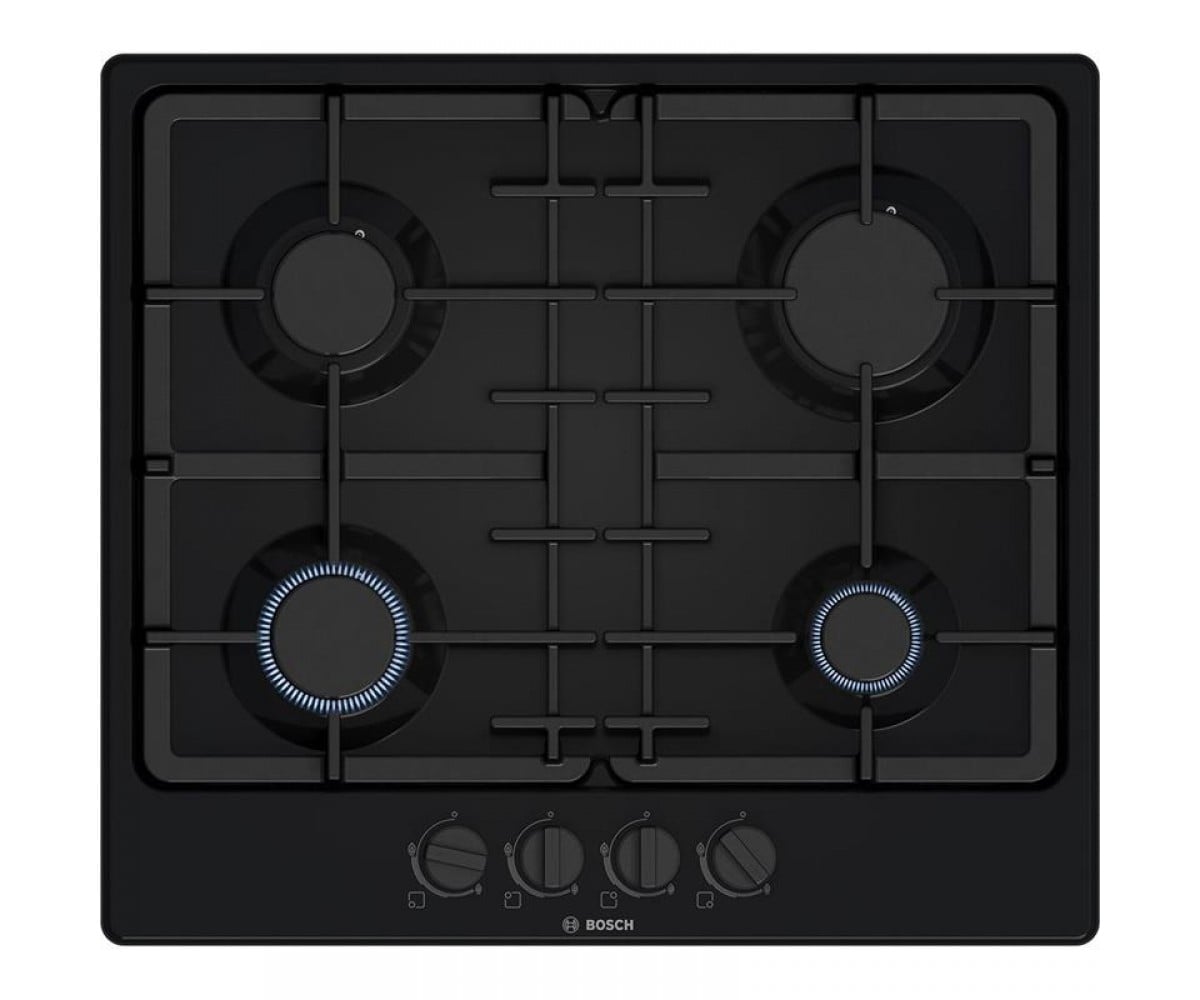 Варильна поверхня Bosch газова, 60см, чавун, чорний BOSCH  PGP6B6K90R PGP6B6K90R