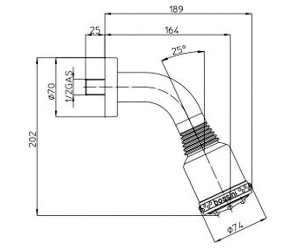 Верхний душ  LIO GIO H41037A00030004:Чертеж 