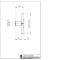 Боковая форсунка  CUBIC FLAT - WALL I00176:Чертеж 