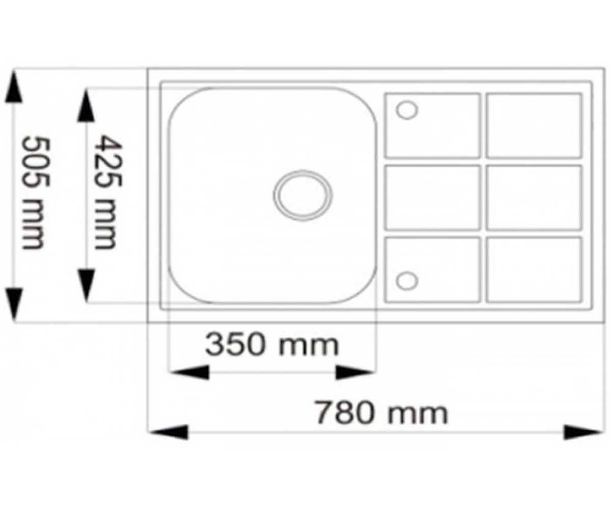 Мойка для кухни  VEGA VEGA 00:Чертеж 
