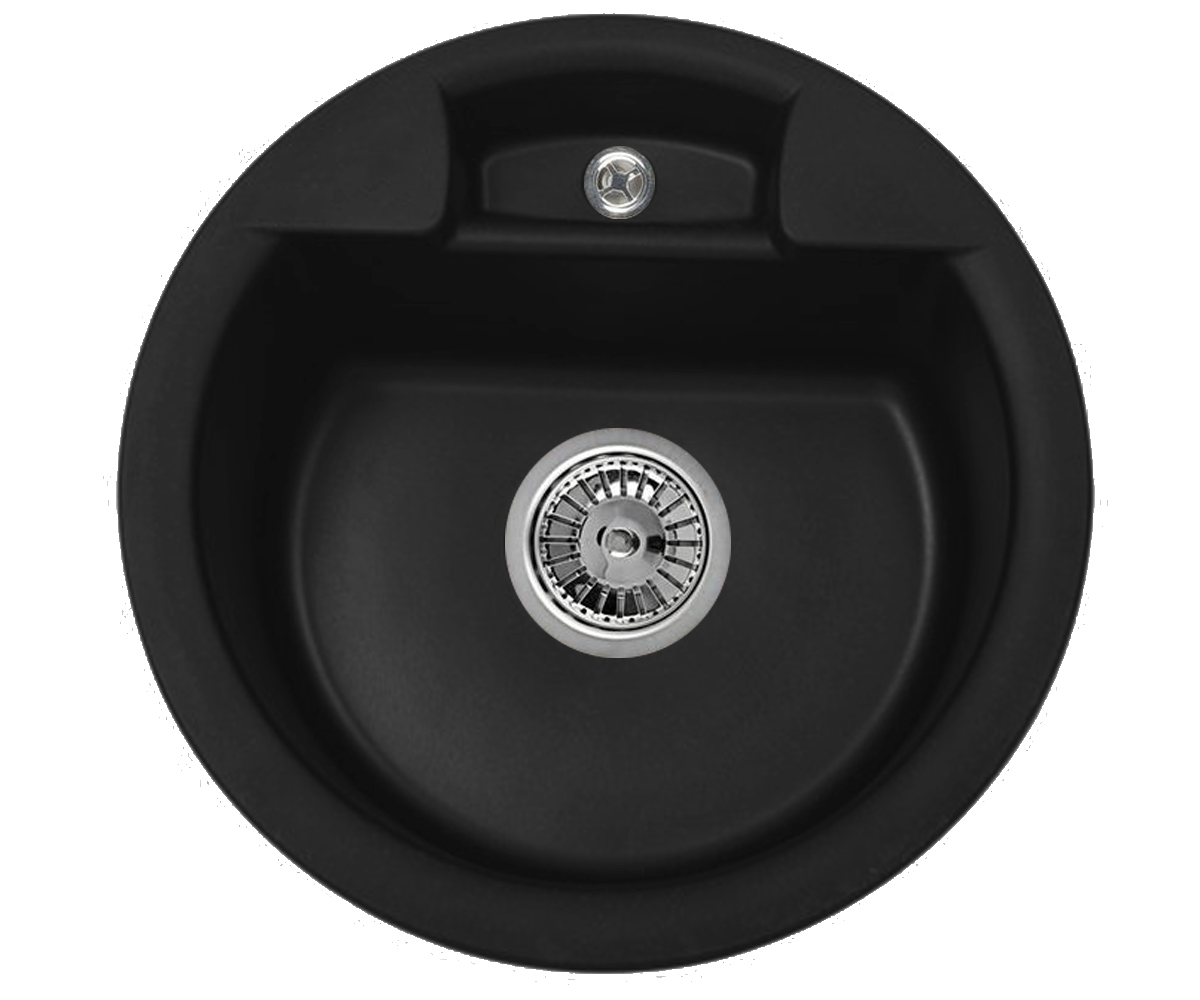 Мойка круглая 48 см BRETTA GRANIT ALASKA ALASKA BLACK ALASKA BLACK