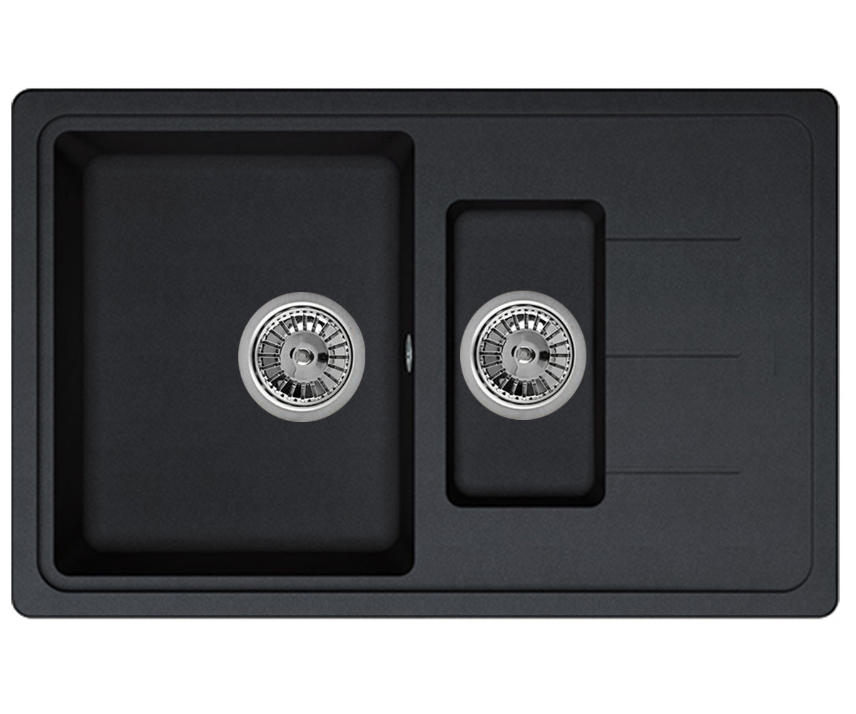 Мойка на полторы чаши BRETTA GRANIT ARMONIA ARMONIA BLACK ARMONIA BLACK