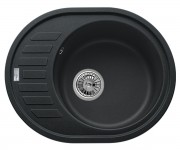 Мийка овальна 62 см BRETTA GRANIT  AVALON BLACK METAL