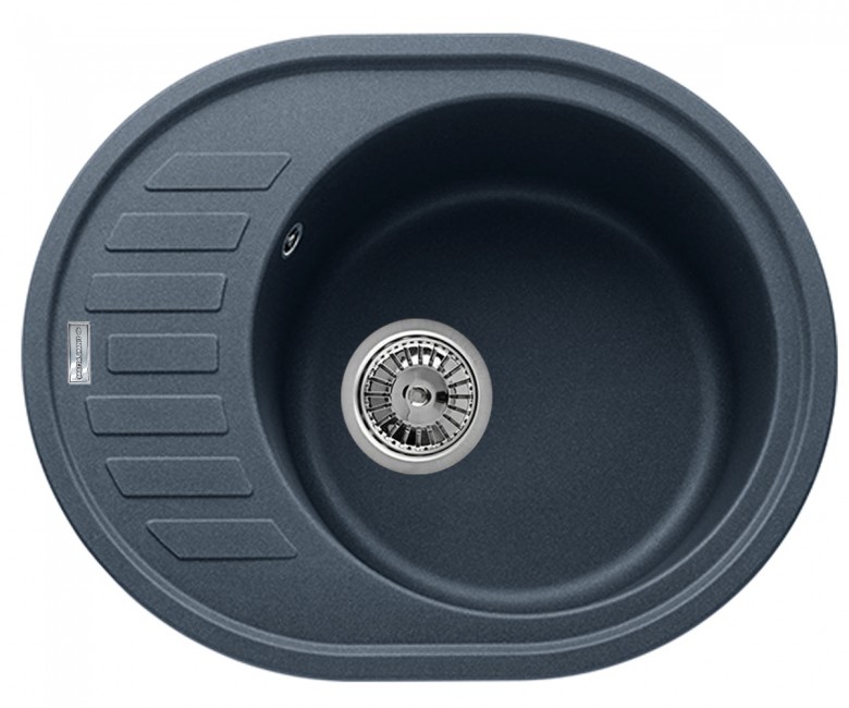Мийка овальна 62 см BRETTA GRANIT  AVALON GRAY METAL AVALON GRAY METAL
