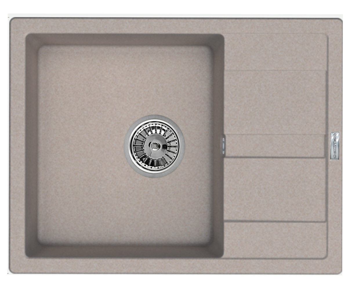 Раковина з крилом 65 см BRETTA GRANIT  CLASSIC BEIGE CLASSIC BEIGE