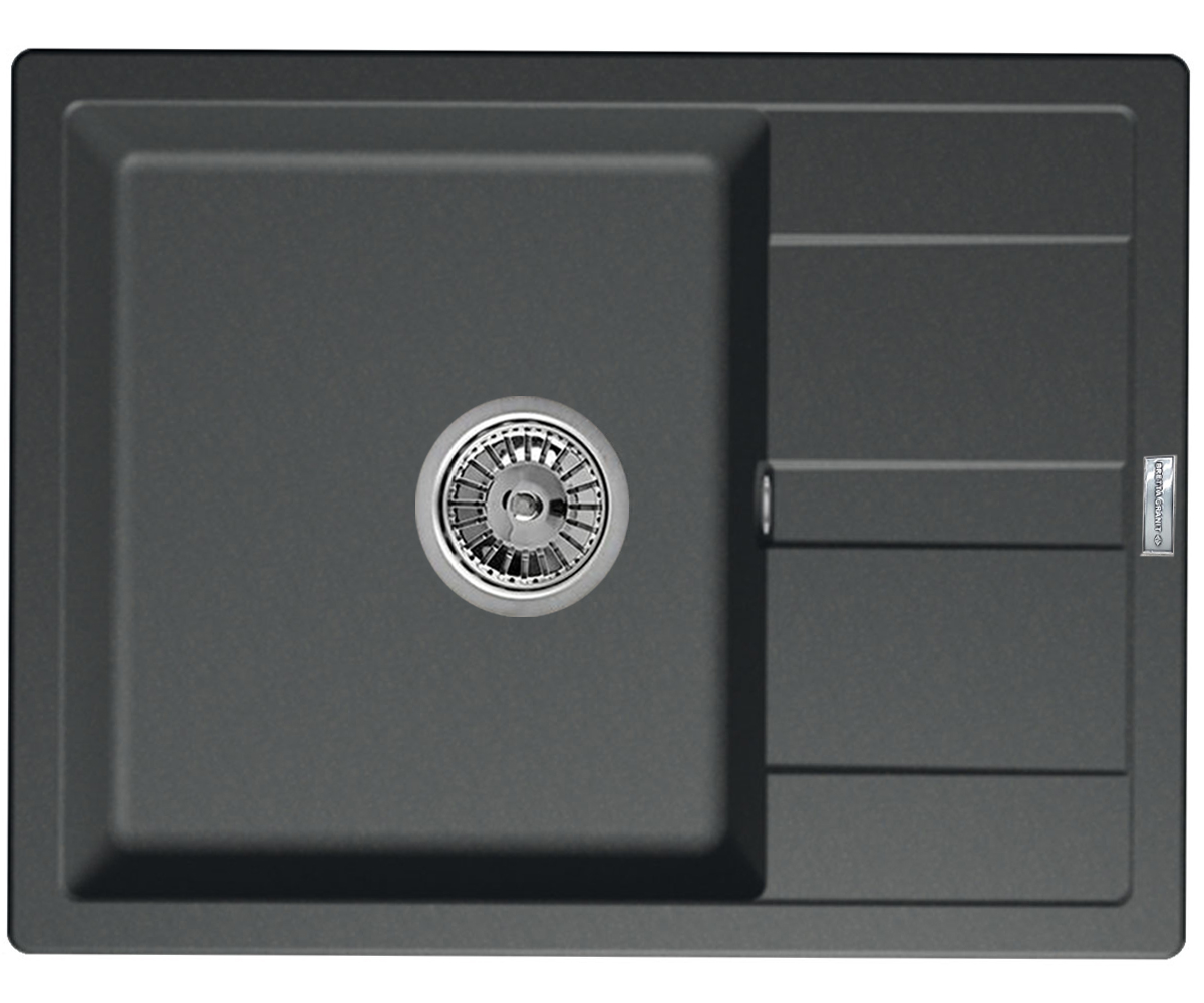 Мийка з крилом 65 см BRETTA GRANIT  CLASSIC GRAFIT CLASSIC GRAFIT