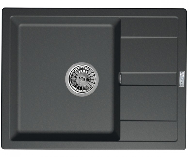 Мийка з крилом 65 см BRETTA GRANIT  CLASSIC GRAFIT CLASSIC GRAFIT