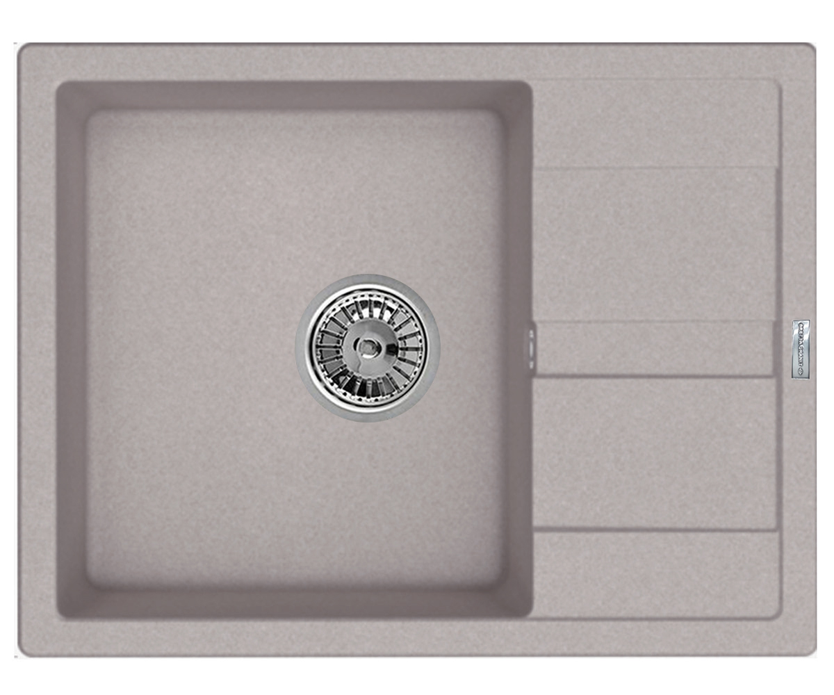 Раковина з крилом 65 см BRETTA GRANIT CLASSIC CLASSIC SANDY CLASSIC SANDY