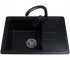 Мийка з крилом, 62 см BRETTA GRANIT  COMPACT BLACK METAL COMPACT BLACK METAL