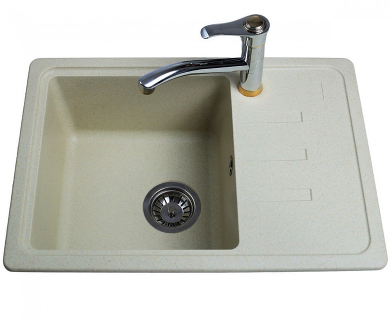 Раковина з крилом 62 см BRETTA GRANIT  COMPACT JASMINE COMPACT JASMINE
