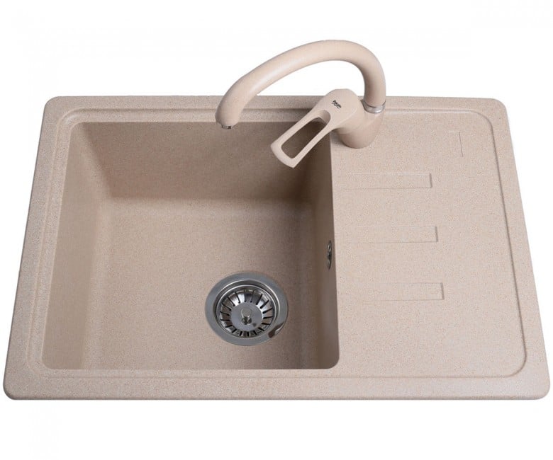 Раковина з крилом 62 см BRETTA GRANIT COMPACT COMPACT SAHARA COMPACT SAHARA