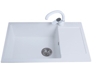 Мийка гранітна BRETTA GRANIT  CORUM WHITE
