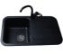 Реверсивна мийка BRETTA GRANIT  CRYSTAL BLACK CRYSTAL BLACK