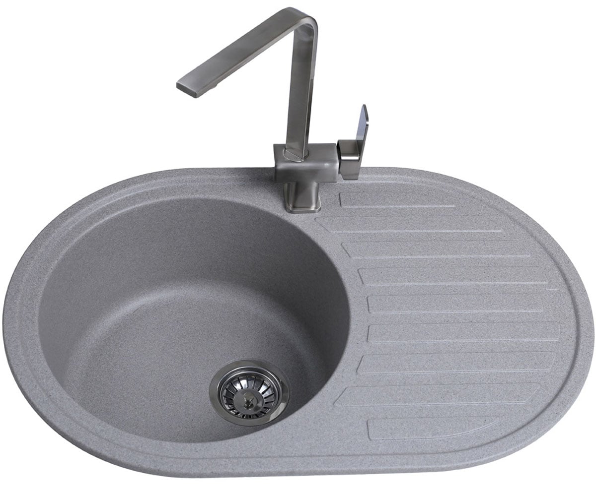 Мийка овальна 77 см BRETTA GRANIT ELIT GRAY STONE ELIT GRAY STONE
