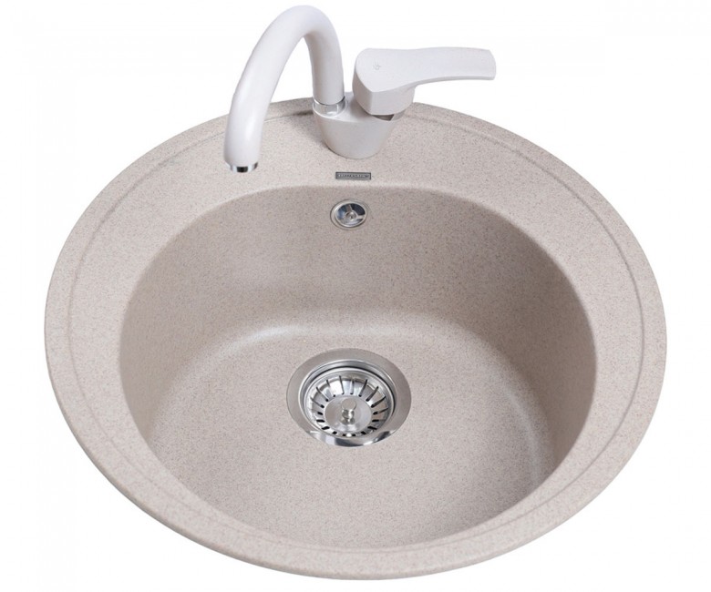 Мийка кругла BRETTA GRANIT  GENOVA BEIGE GENOVA BEIGE