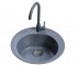Кругла мийка BRETTA GRANIT  GENOVA GRAY METAL GENOVA GRAY METAL