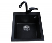 Мойка прямоугольная 41 см BRETTA GRANIT QUADRO QUADRO BLACK