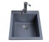 Прямокутна раковина 41 см BRETTA GRANIT QUADRO GRAY METAL QUADRO GRAY METAL