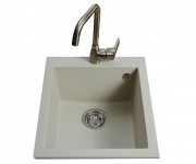 Прямокутна мийка 41 см BRETTA GRANIT  QUADRO IVORY