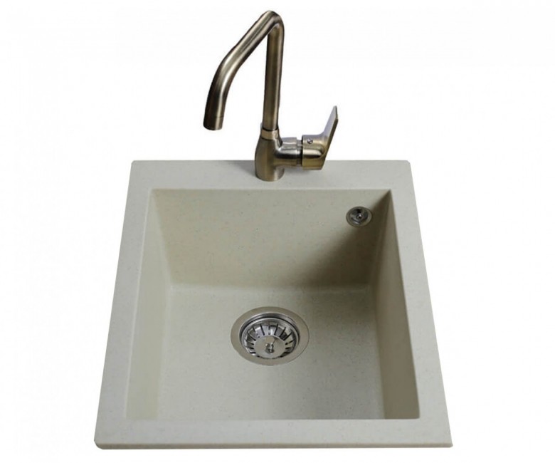 Прямокутна мийка 41 см BRETTA GRANIT  QUADRO IVORY QUADRO IVORY