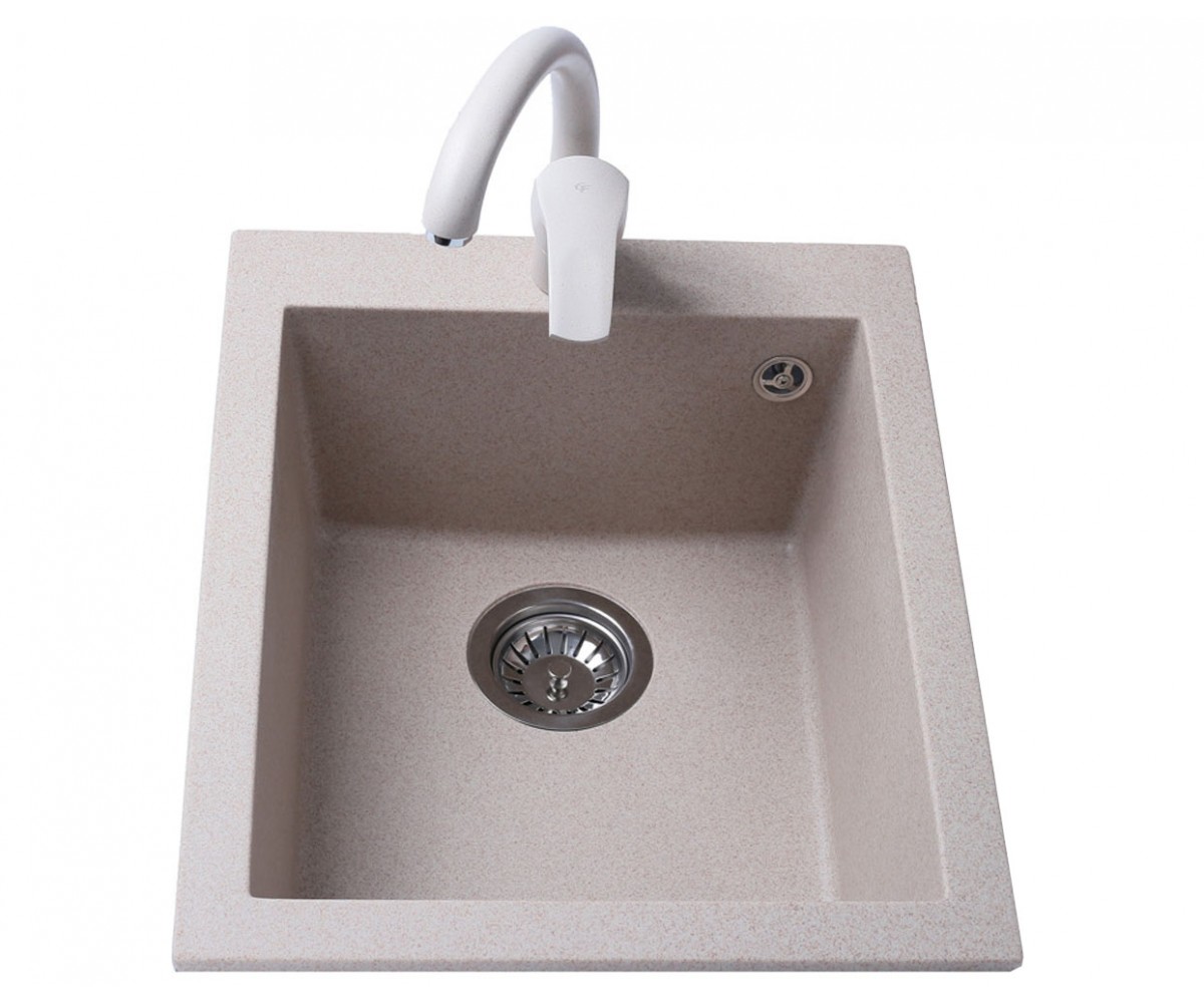 Мойка прямоугольная 41 см BRETTA GRANIT QUADRO QUADRO SANDY QUADRO SANDY