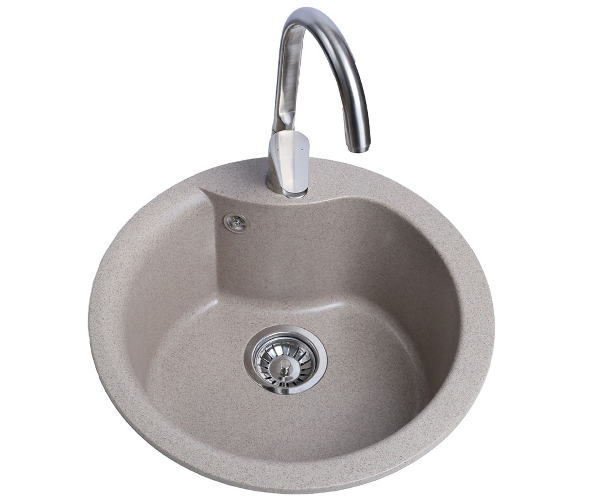 Круглая мойка 48 см BRETTA GRANIT RONDO RONDO BEIGE RONDO BEIGE
