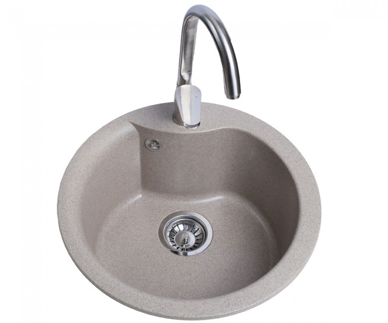 Круглая мойка 48 см BRETTA GRANIT RONDO RONDO BEIGE RONDO BEIGE