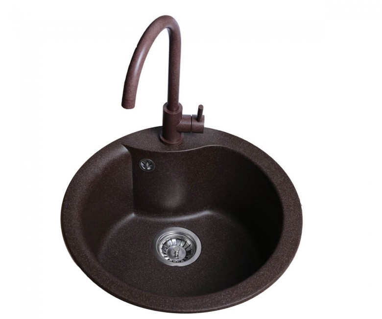 Кругла раковина 48 см BRETTA GRANIT RONDO RONDO BROWN RONDO BROWN