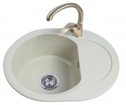 Мойка овальная 60 см BRETTA GRANIT ROUND ROUND JASMINE