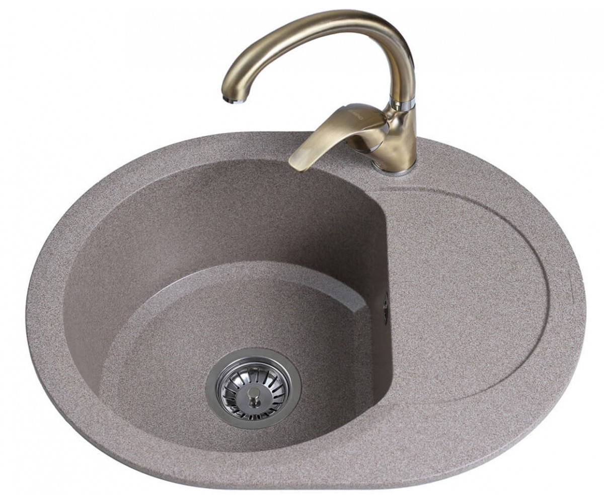 Мийка овальна 60 см BRETTA GRANIT ROUND MOKKO ROUND MOKKO