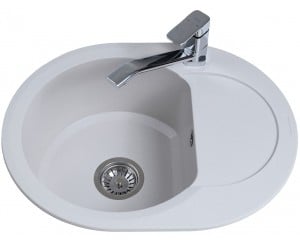 Мийка овальна 60 см BRETTA GRANIT ROUND ROUND PEARL